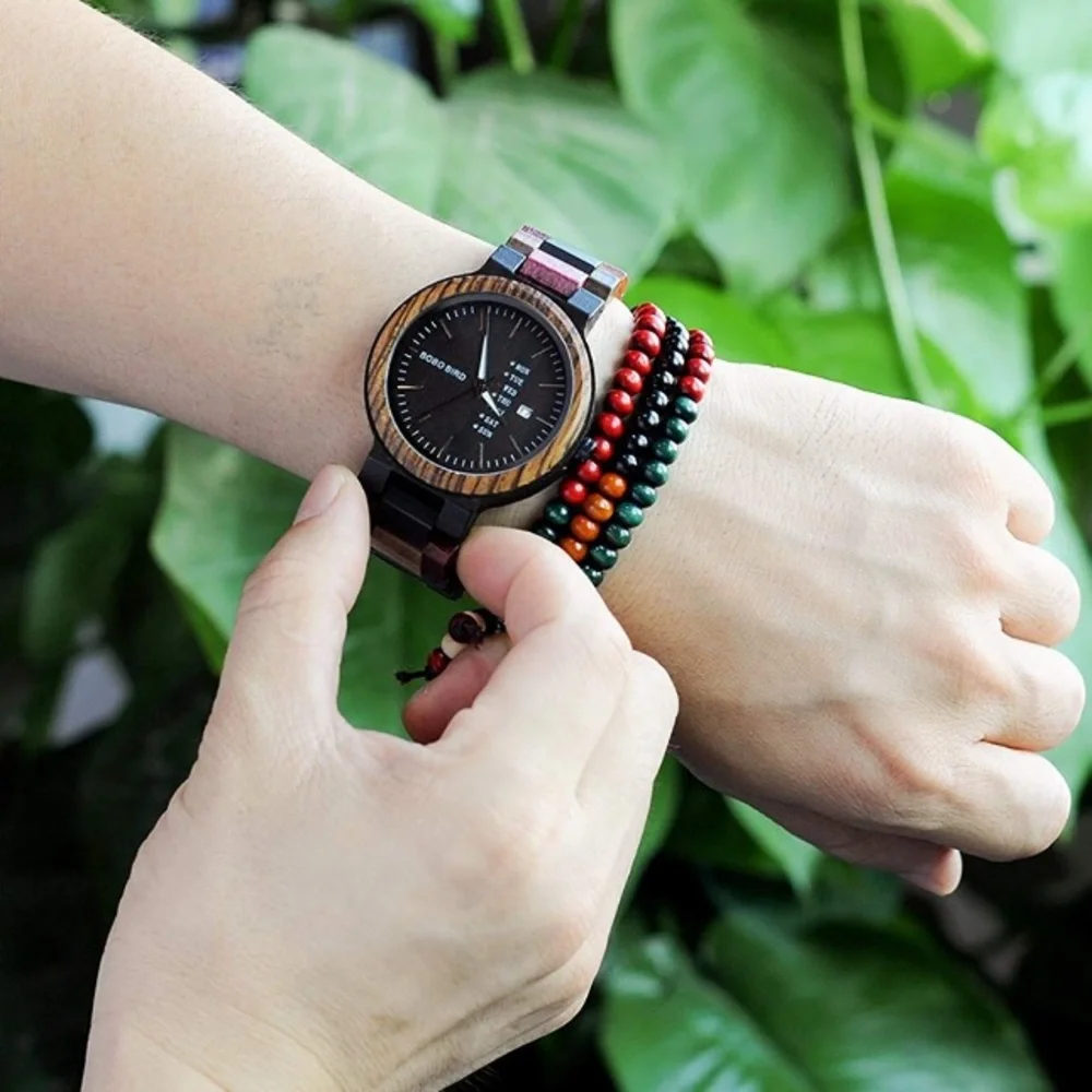 🌱MEN’S 💯 100% WOOD COLOR WATCH *NWT*  UNIQUE